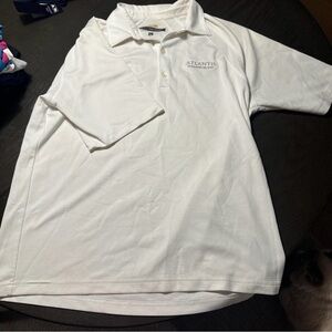 White Polo Shirt with Atlantis Logo